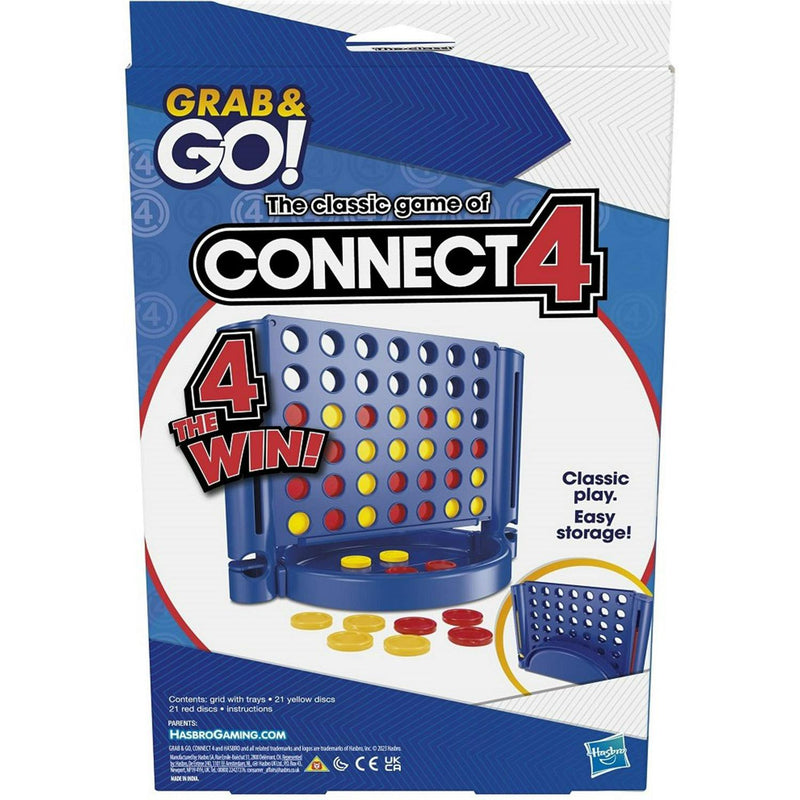 Hasbro Connect 4 Grab & Go game 25.4cm, UK version