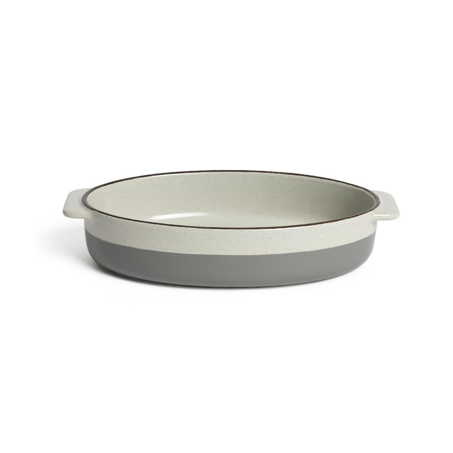 Habitat Ceramic Oval Roaster Grey 29cm, UK version