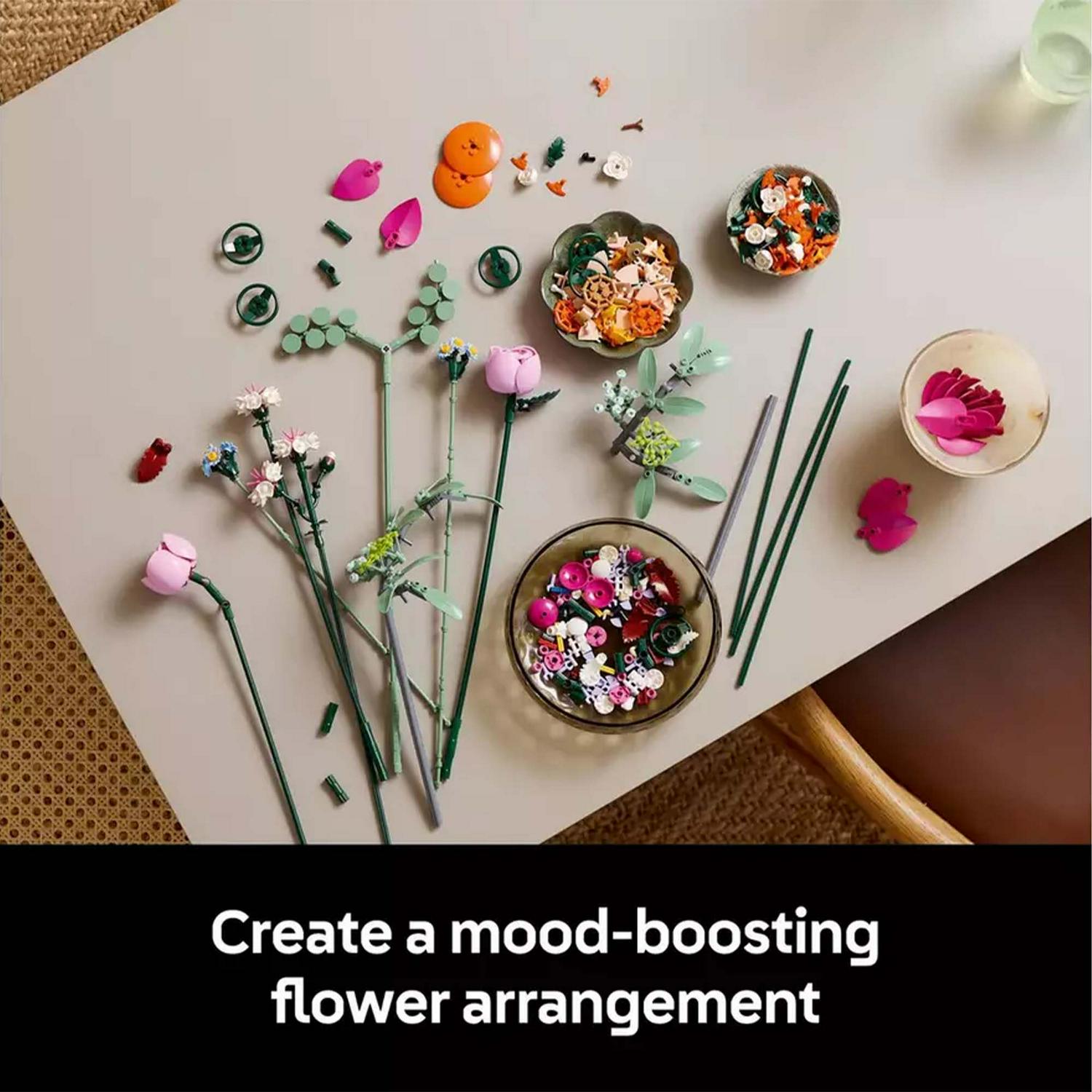 LEGO Botanicals flower bouquet building kit, imported from the UK