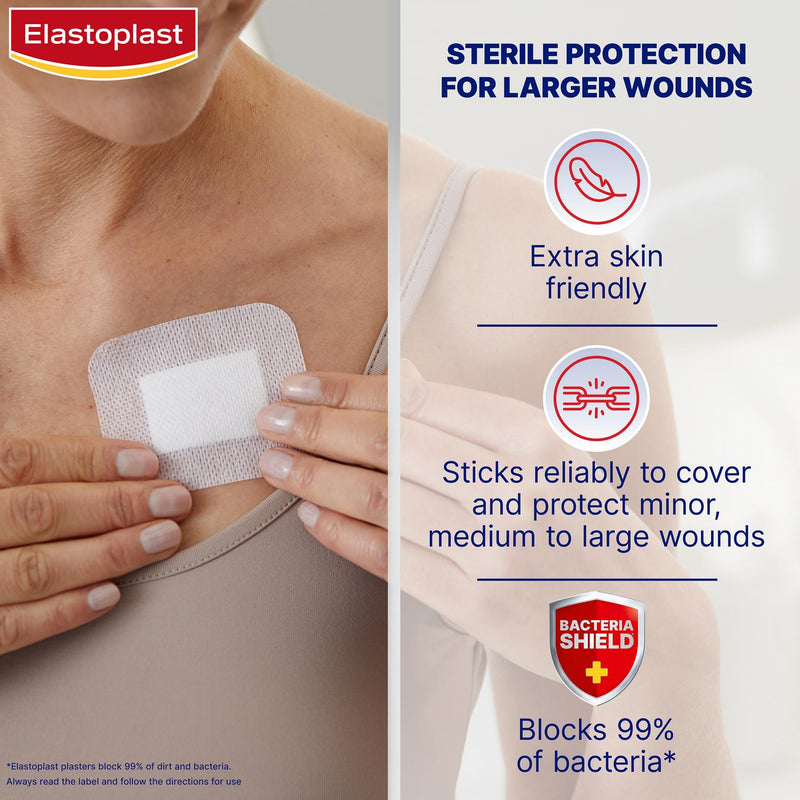 Elastoplast Sensitive XL Dressings 6x7cm pack of 5 - British product