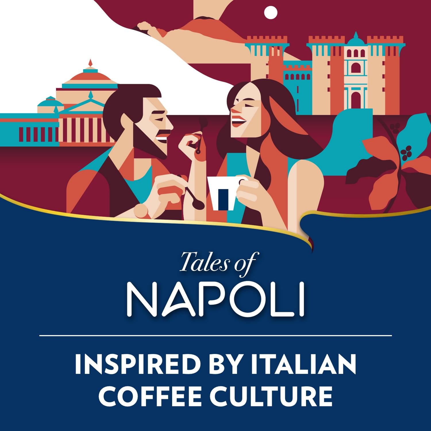 Lavazza Tales of Napoli Ground Coffee 200g from Italy