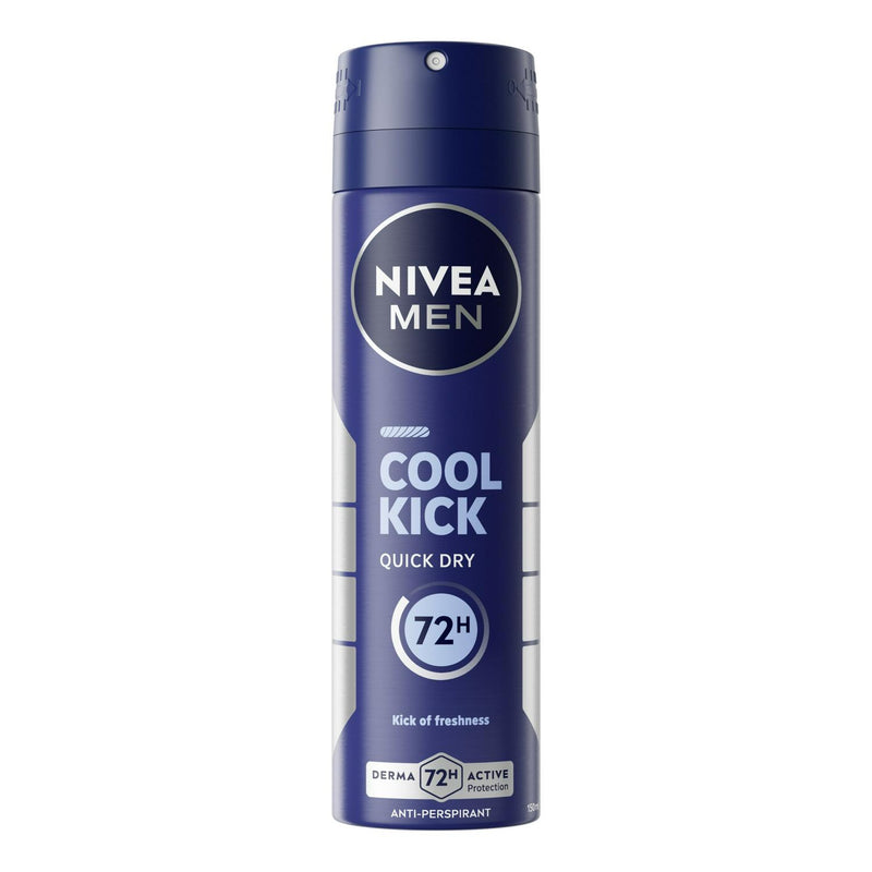 Nivea Men Cool Kick Antiperspirant Spray 150ml, imported from the UK