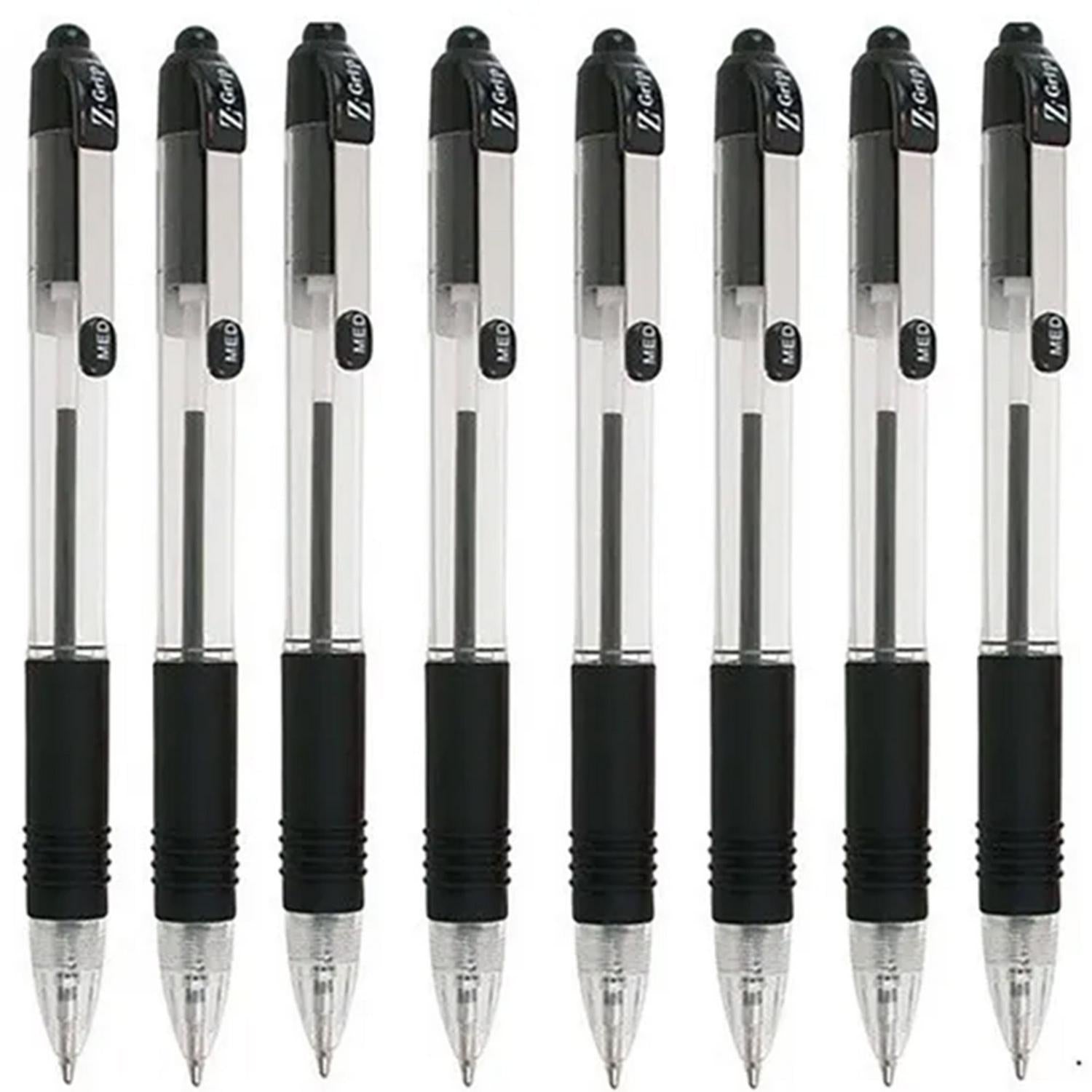 Zebra black ballpoint pen pack of 8 (British brand)