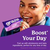 Graze cocoa vanilla oat flapjack bars 4-pack - British product