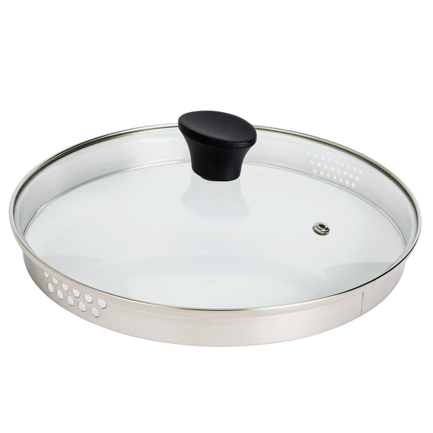 Habitat 24cm aluminum stock pot with tempered glass lid, UK version