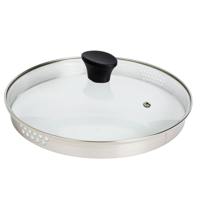 Habitat 24cm aluminum stock pot with tempered glass lid, UK version