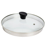 Habitat 24cm aluminum stock pot with tempered glass lid, UK version