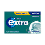 Wrigley's Extra Cool Breeze Sugarfree Chewing Gum Multipack 5 x 10