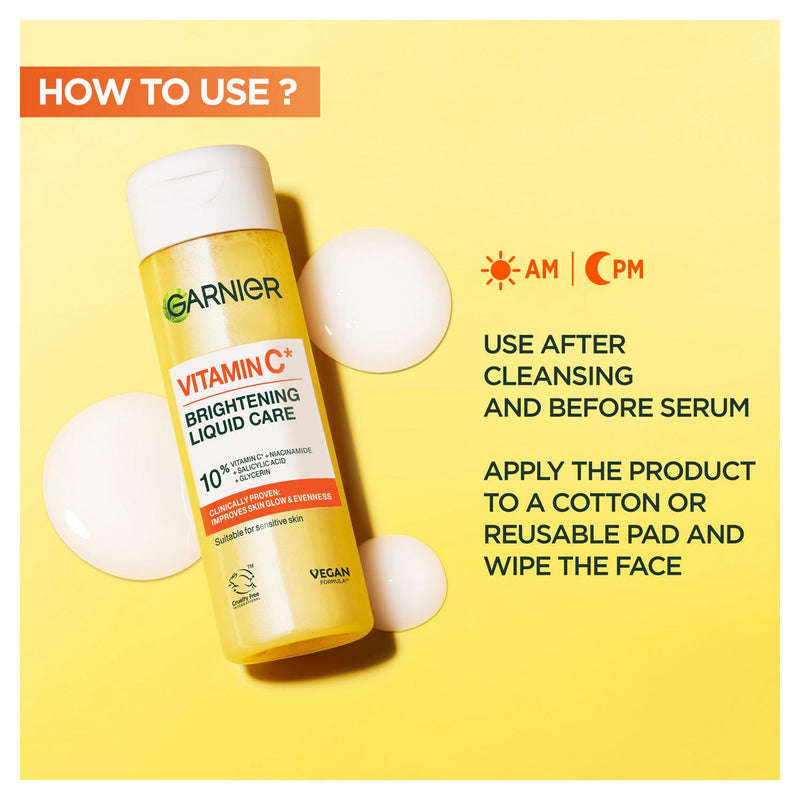 Garnier Vitamin C Brightening Liquid Care Toner 120ml, UK version