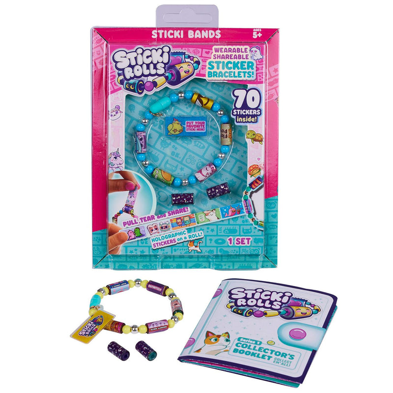 Sticki Bands sticker roll bracelets Kawaii 5 pack (British brand)