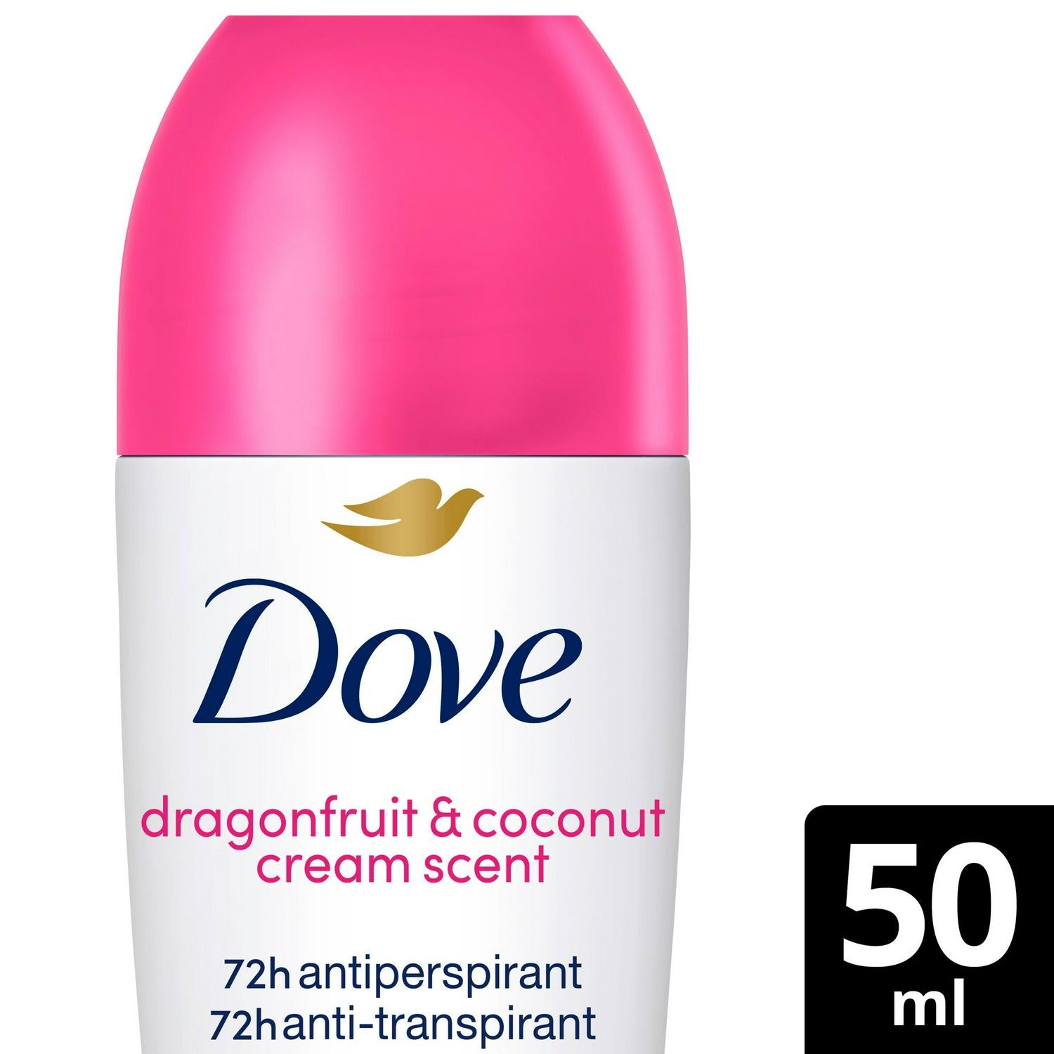 Dove Anti-Perspirant Roll-On Deodorant Dragonfruit & Coconut Cream 50ml - British product
