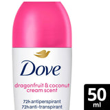 Dove Anti-Perspirant Roll-On Deodorant Dragonfruit & Coconut Cream 50ml - British product