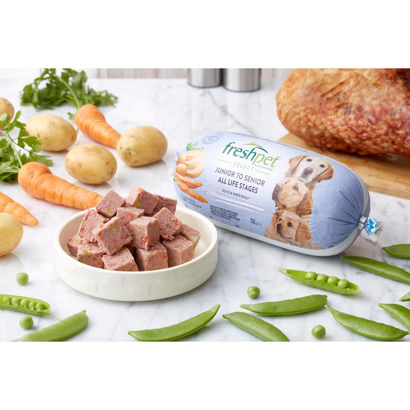 Freshpet Junior Senior Slice and Serve Dog Roll 700g - British product