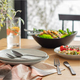 Habitat satin black cutlery set 16pc, UK version