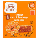Organic Wholegrain Oat and Raisin Snack Bars with Carrot and Orange, 6-Pack 23g Each