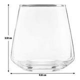 Habitat gold rim tumbler glassware item for drinks 354ml capacity, UK version