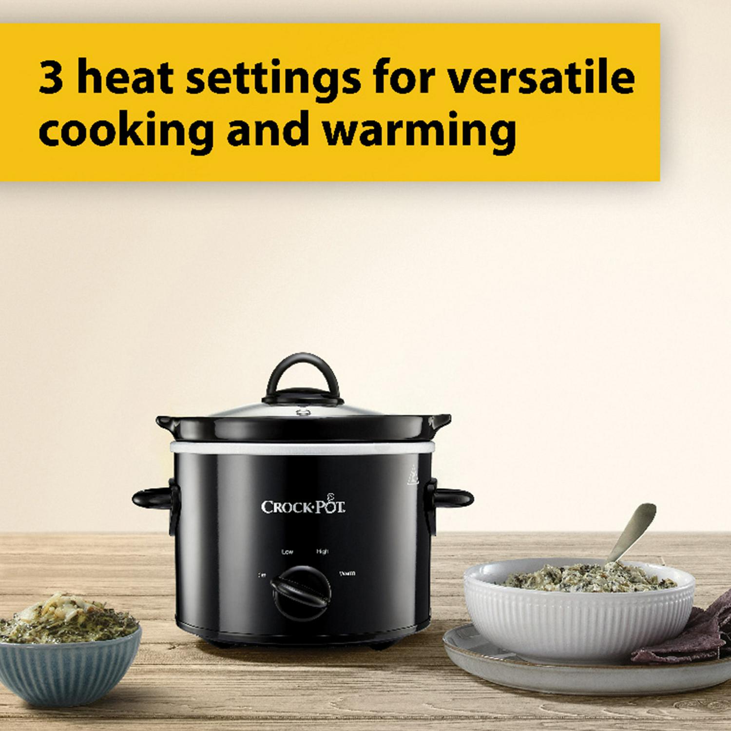 Crockpot 1.8L Slow Cooker - Black