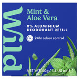 Wild Cosmetics Wild Mint Deodorant Refill 40g (British brand)