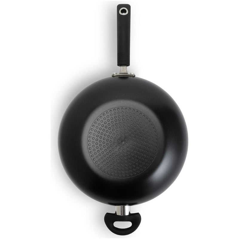 Habitat Aluminium stirfry pan Black 30cm with lid, UK version