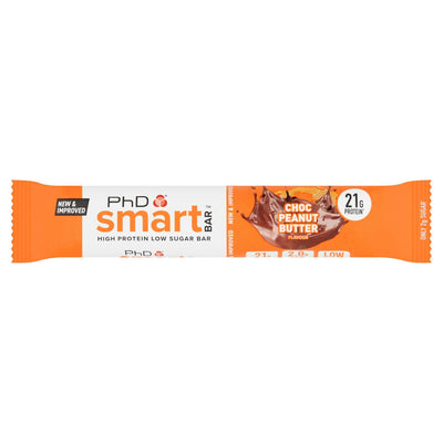 Barre protéinée Smart Bar PhD saveur Chocolat Beurre de Cacahuète 64g Sainsburys - Acheter en ligne sur McGrocer