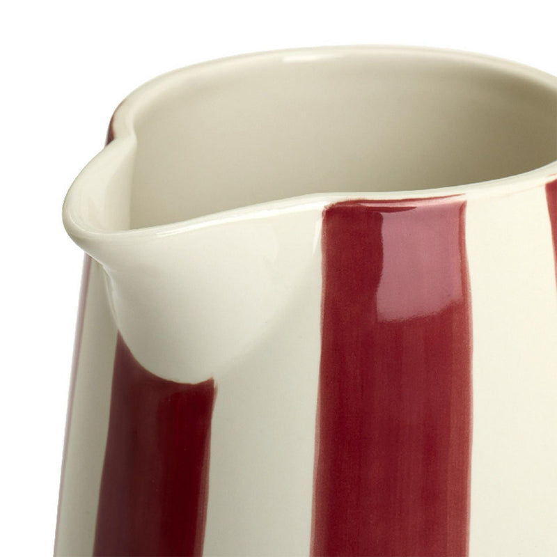 Habitat x Sanderson & National Trust handpainted large stripe berry jug 1350ml, UK version