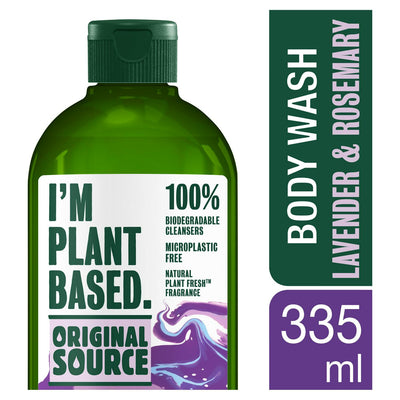 Sainsburys Plant-Based Lavender & Rosemary Body Wash 335ml- Buy online at McGrocer
