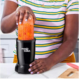 Magic bullet Deluxe Blender in black with 0.68 litre capacity, imported from the UK