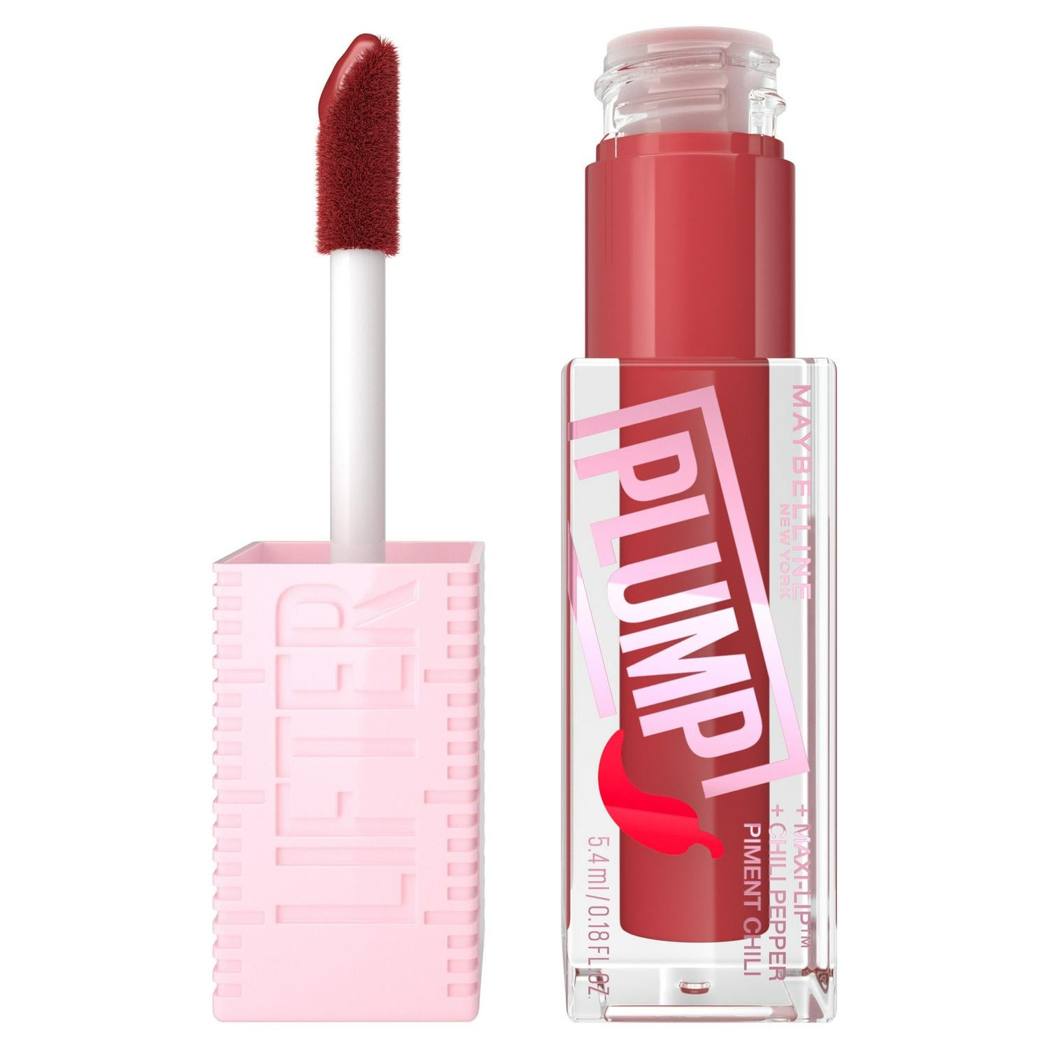 Intense Heat Lip Plumping Gloss with Chili Pepper and Maxi-Lip, 8 Heated Shades