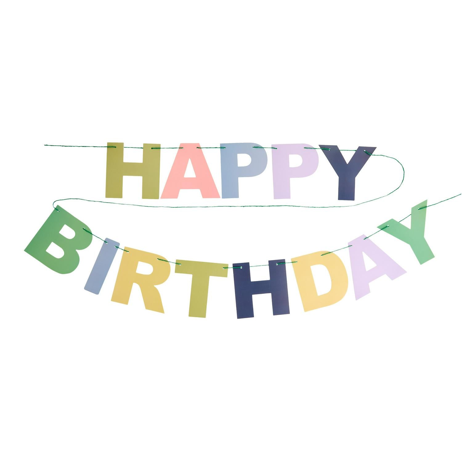 Sainsbury's Home Cardboard Bunting Happy Birthday 2.5m (British brand)