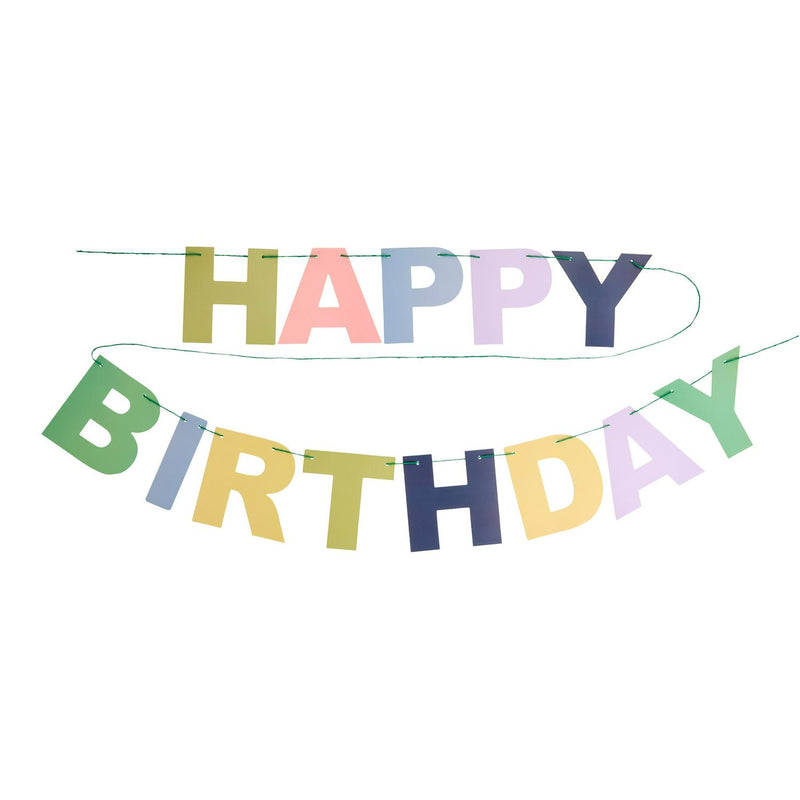 Sainsbury's Home Cardboard Bunting Happy Birthday 2.5m (British brand)