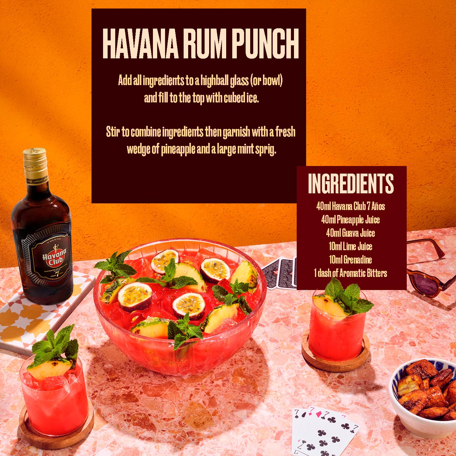 Havana Club 7 Year Old dark rum 70cl, imported from the UK
