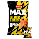 Jalapeno and Cheese Flavour Ridged Potato Crisps Multipack 6 x 27g