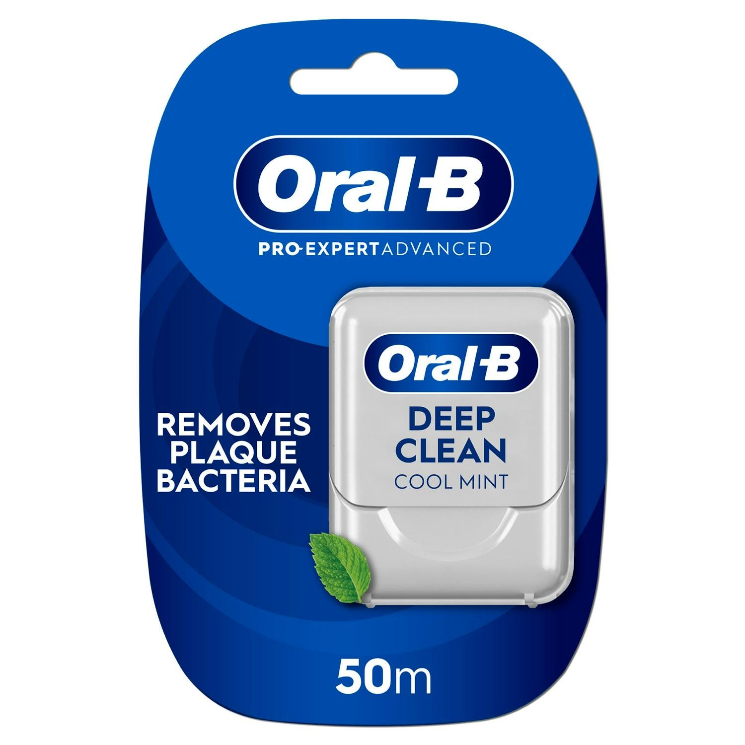 Advanced Waxed Dental Floss with Cool Mint Flavour 50m