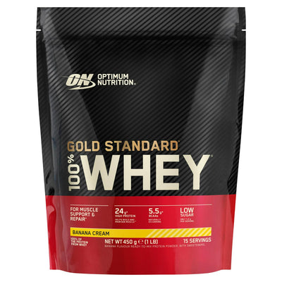Sainsburys Optimum Nutrition 100% Gold Standard Whey Bananencreme Protein Pulver 450g – Jetzt online bei McGrocer kaufen