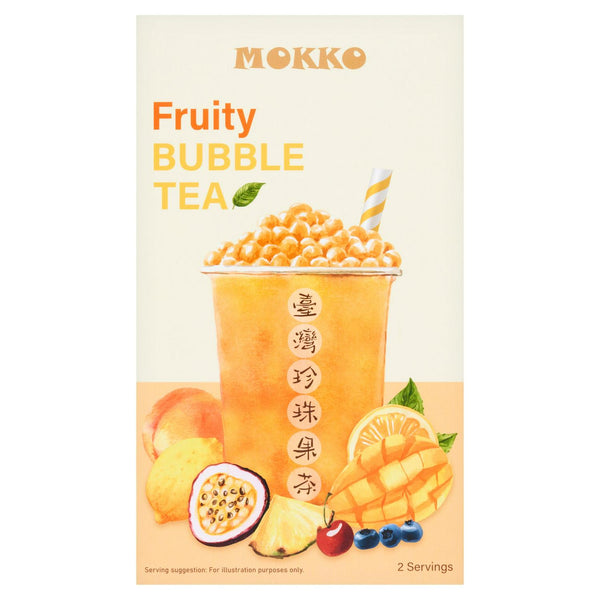 Fruity Bubble Tea with Mango Flavour Tapioca Pearls 150g