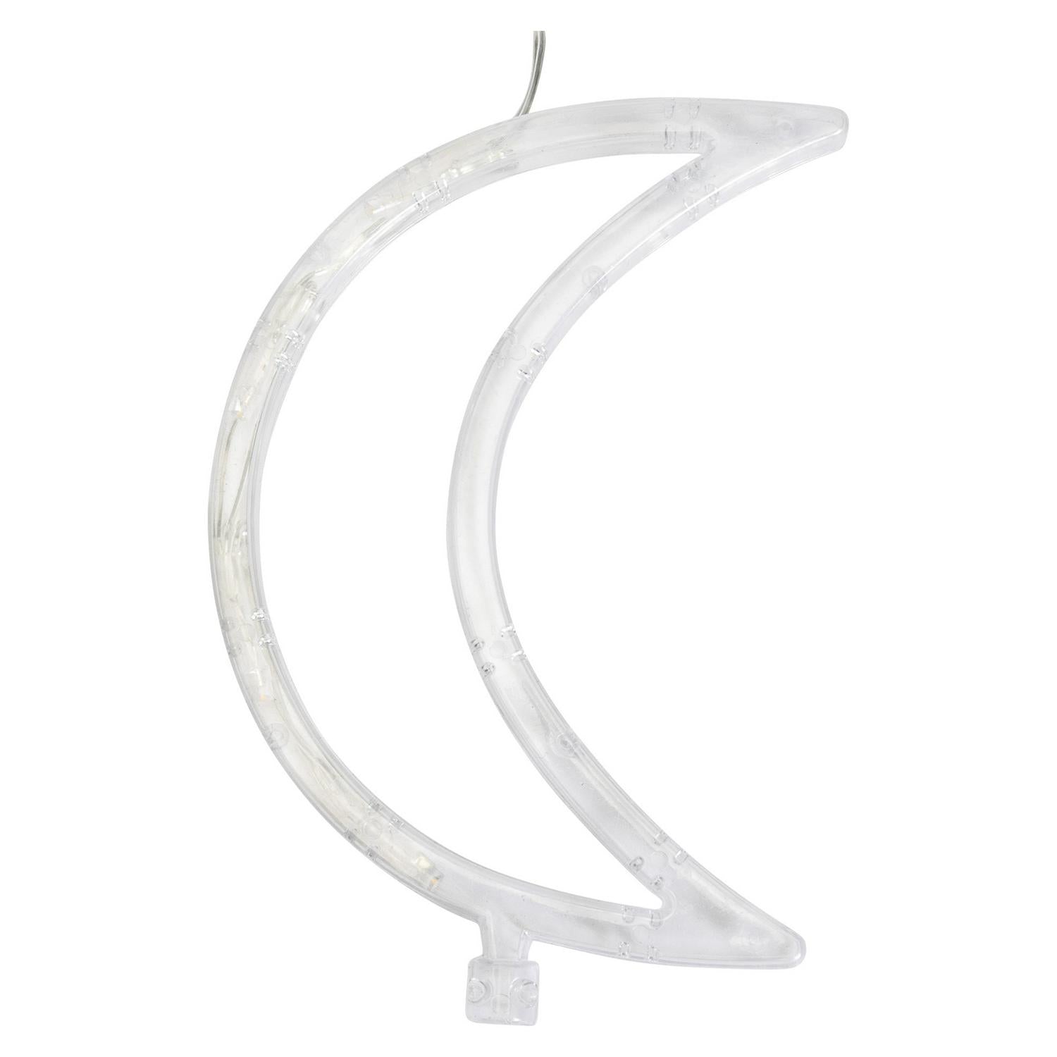 Habitat White LED Moon & Star Christmas Icicle Lights