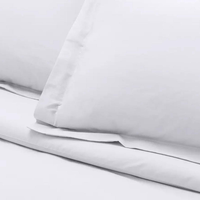 Habitat Egyptian cotton bedding set solid white, imported from the UK