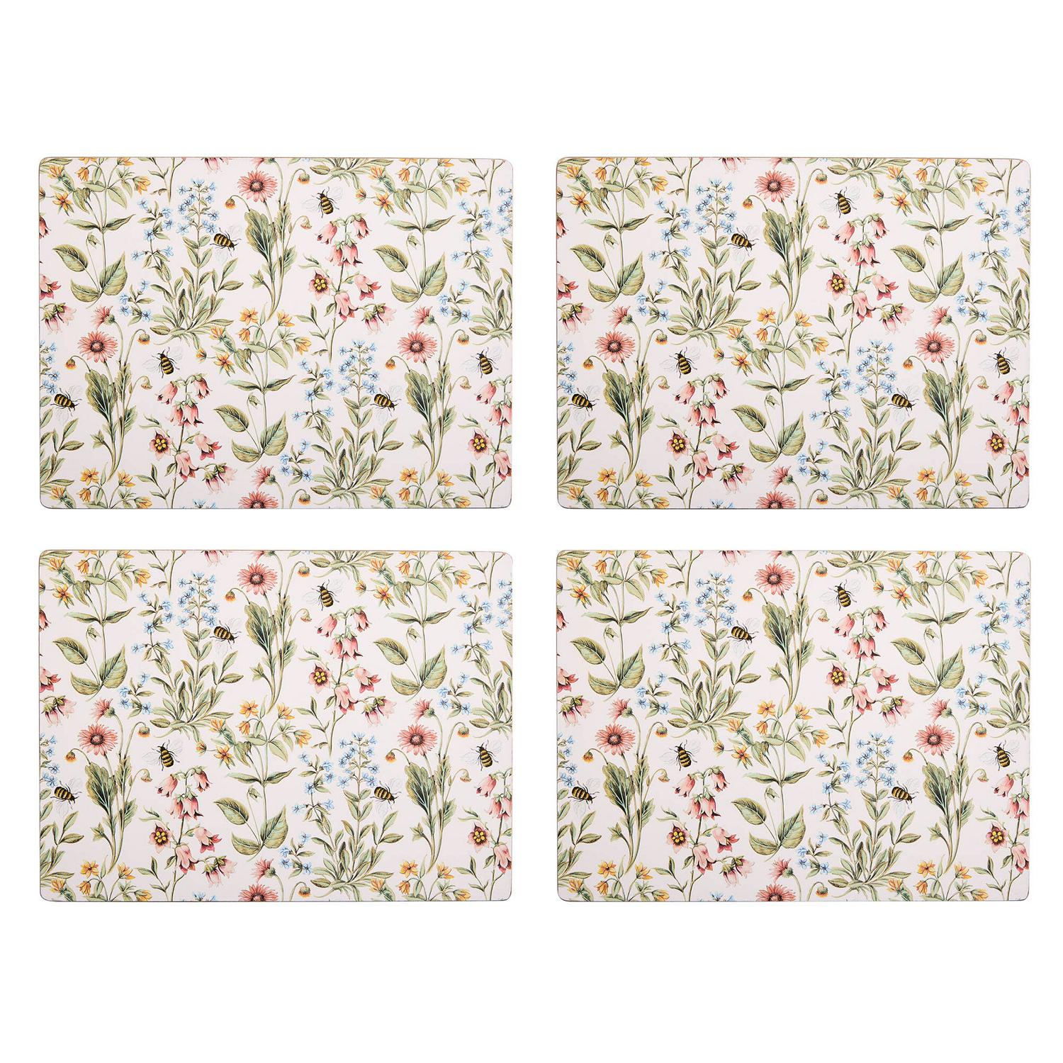 Sainsbury's floral corkback placemats set of 4 (British brand)