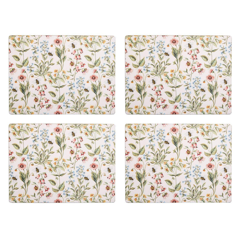 Sainsbury's floral corkback placemats set of 4 (British brand)