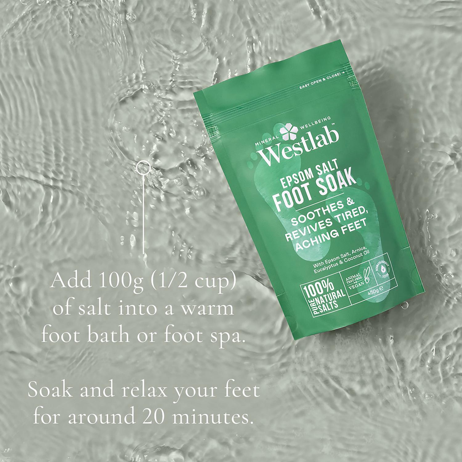 Epsom Salt Foot Soak with Arnica and Eucalyptus 450g