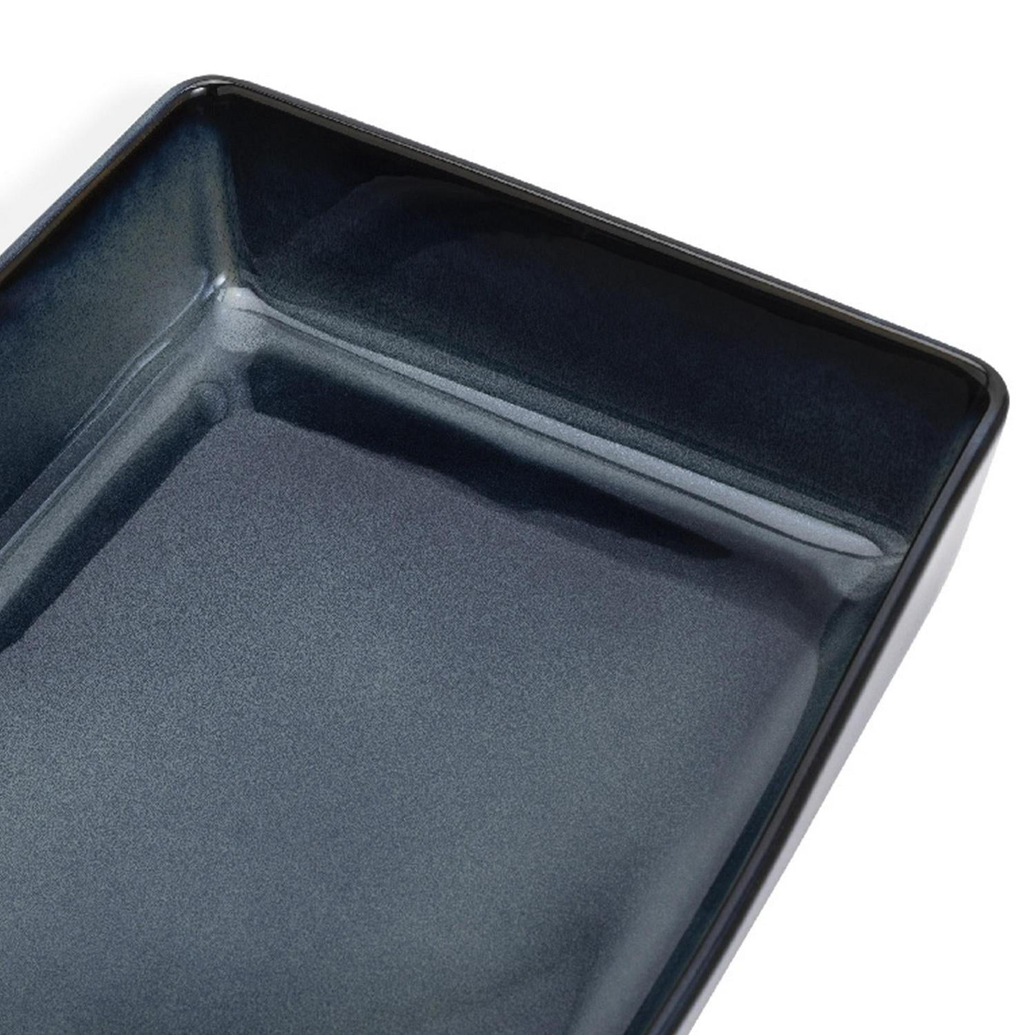 Habitat stoneware roaster navy blue 27cm x 21cm, UK version