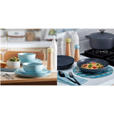 Habitat 12 Piece Matte Finish Duck Egg Dinner Set, UK version