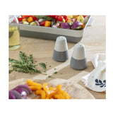 Habitat grey speckle salt pepper shakers, imported from the UK