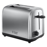 Russell Hobbs 2 slice toaster stainless steel 26.6x16.8x20cm, imported from the UK