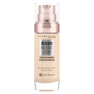 Sainsburys Radiant Liquid Foundation with Hyaluronic Acid and Collagen in Shade 20 Cameo- Buy online at McGrocer