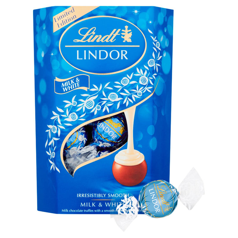 Lindt milk and white chocolate truffles 200g, UK version