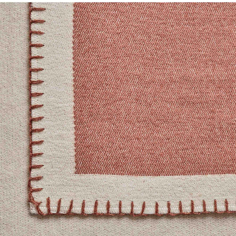 Habitat autumn stitch throw berry cream 150cm , UK version