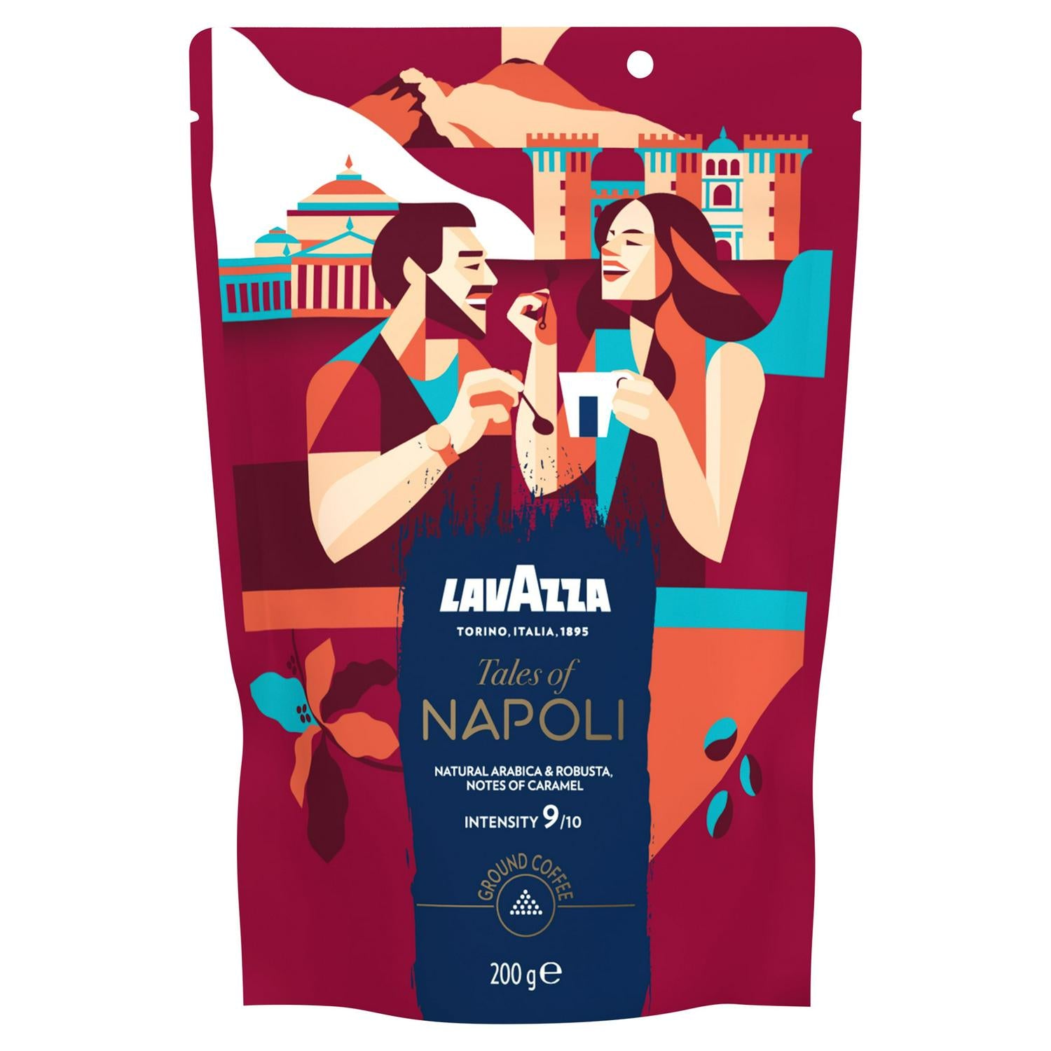 Lavazza Tales of Napoli ground coffee 200g (British brand)