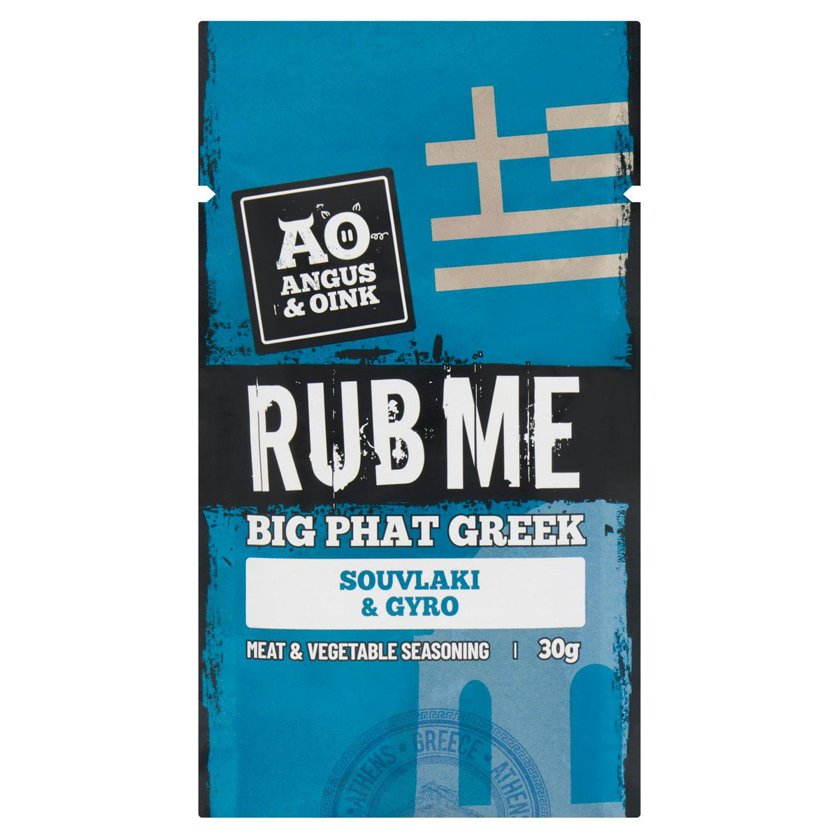 Angus & Oink Rub Me Big Phat Greek Souvlaki, Gyro Meat & Vegetable Seasoning 30g