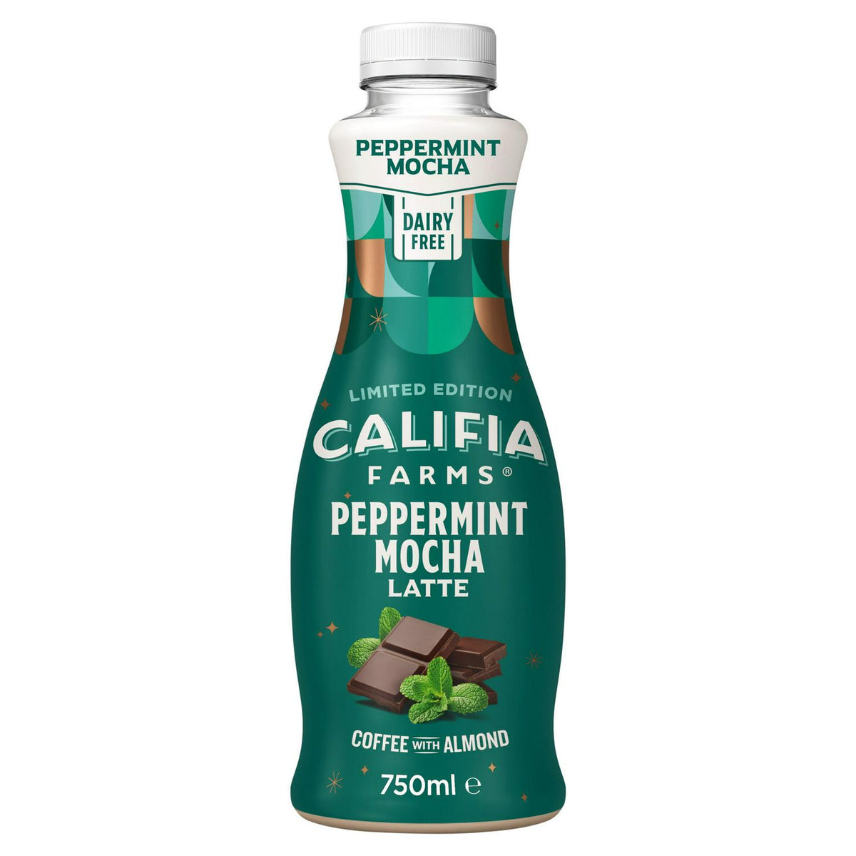 Peppermint Mocha Flavoured Cold Brew Coffee and Almond Drink 750ml